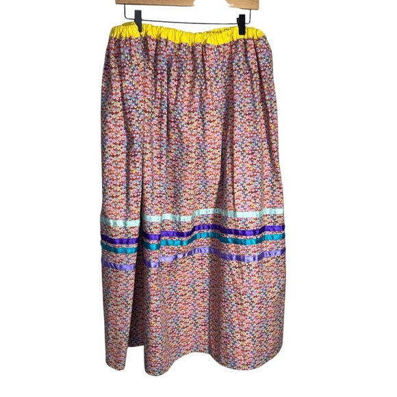 Aboriginal / Indigenous Ribbon Skirt Handmade Native American Multicolour Dance - Picture 2 of 8